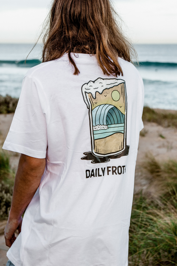 Unisex Daily Froth Tee - White