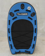 black, medium blue