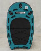 black, teal