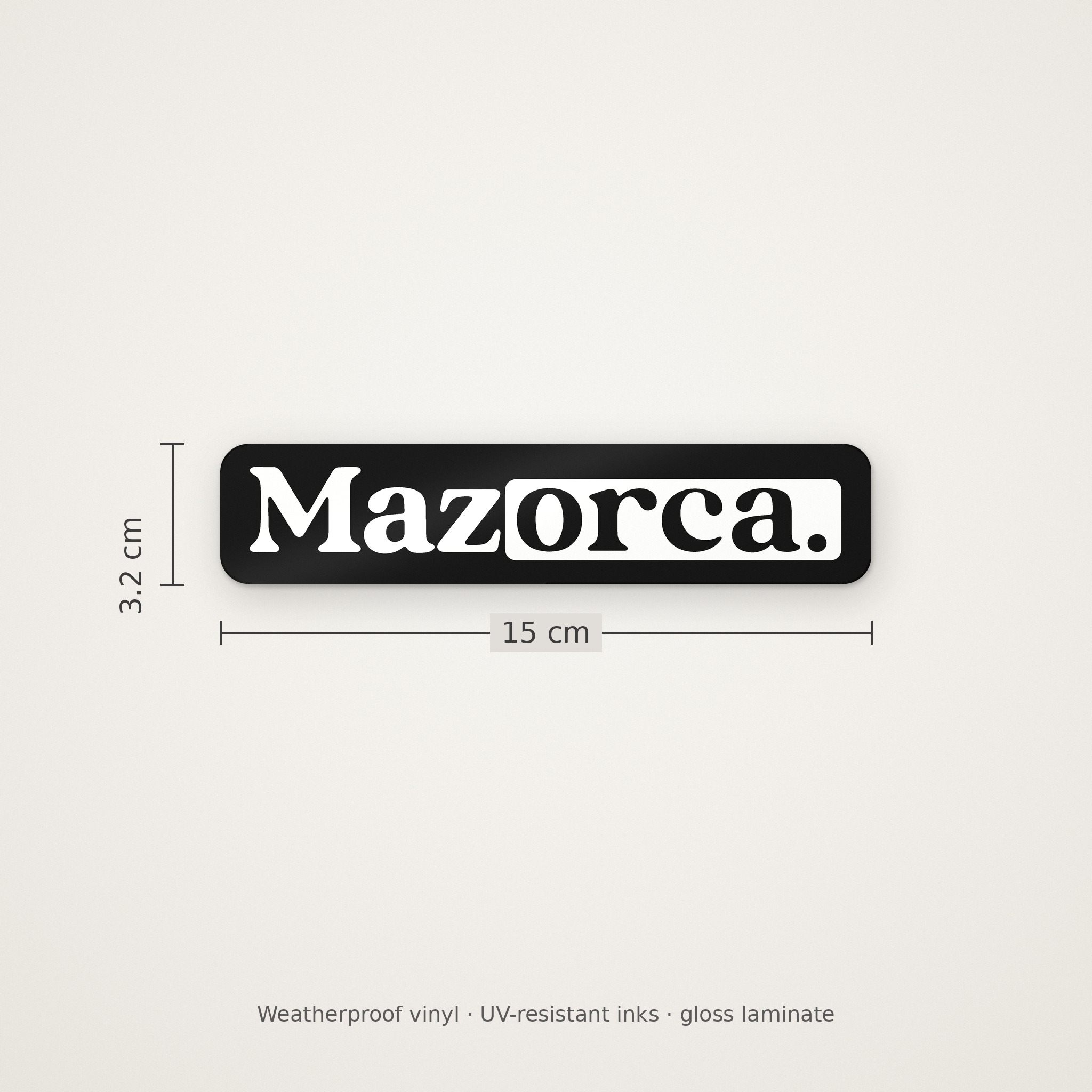 Woodmark Sticker - Black