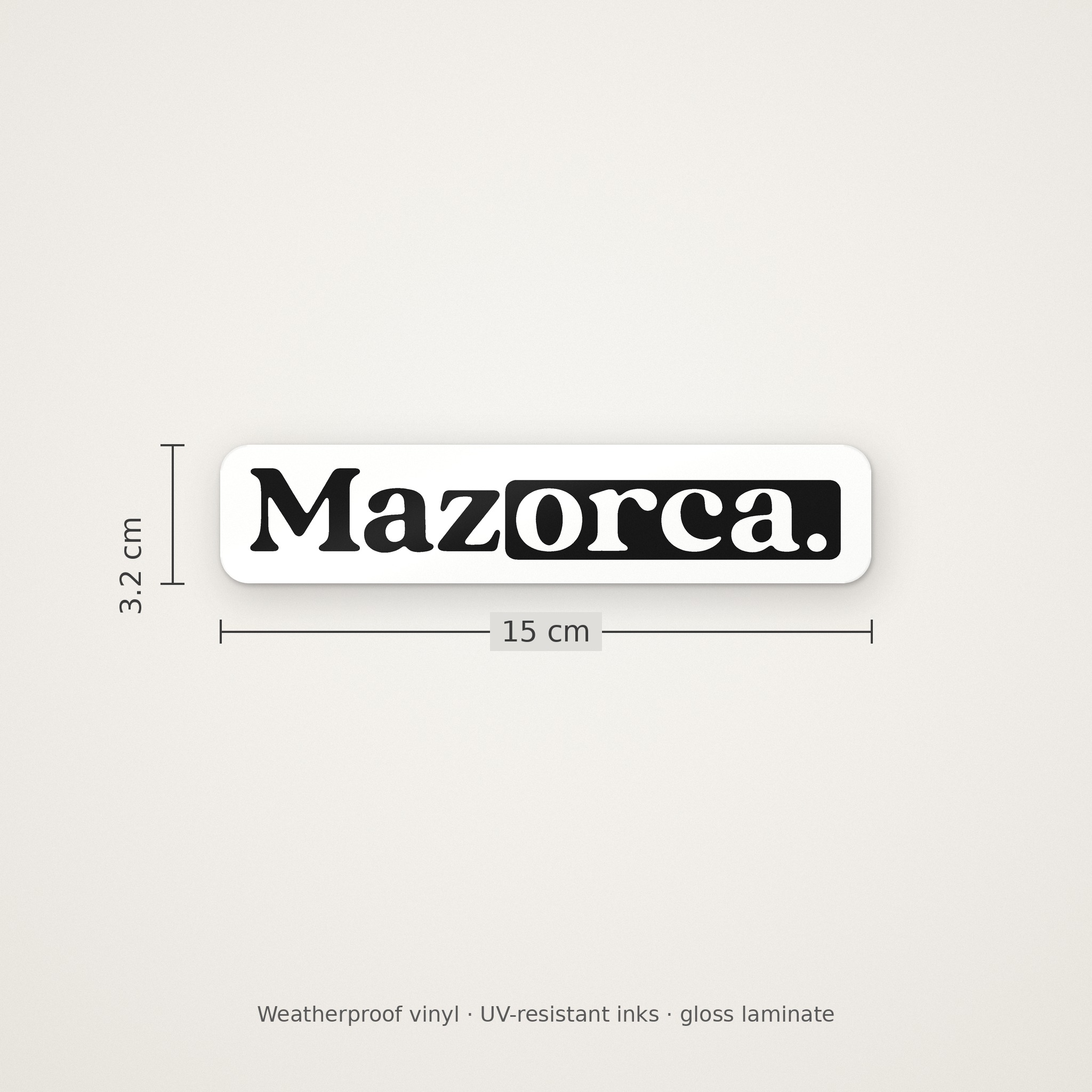Woodmark Sticker - White