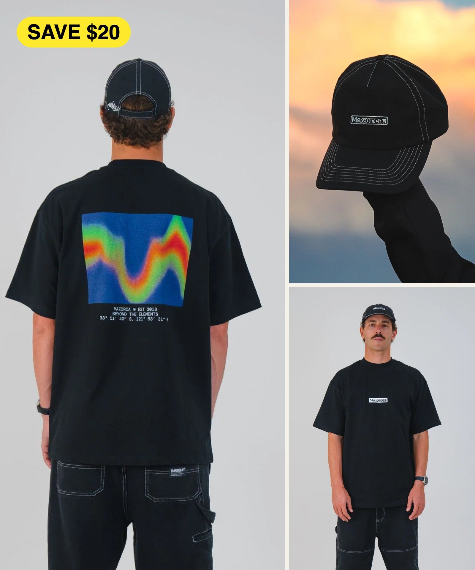 Deckhand Kit – Sonar tee and Waterproof Orca cap