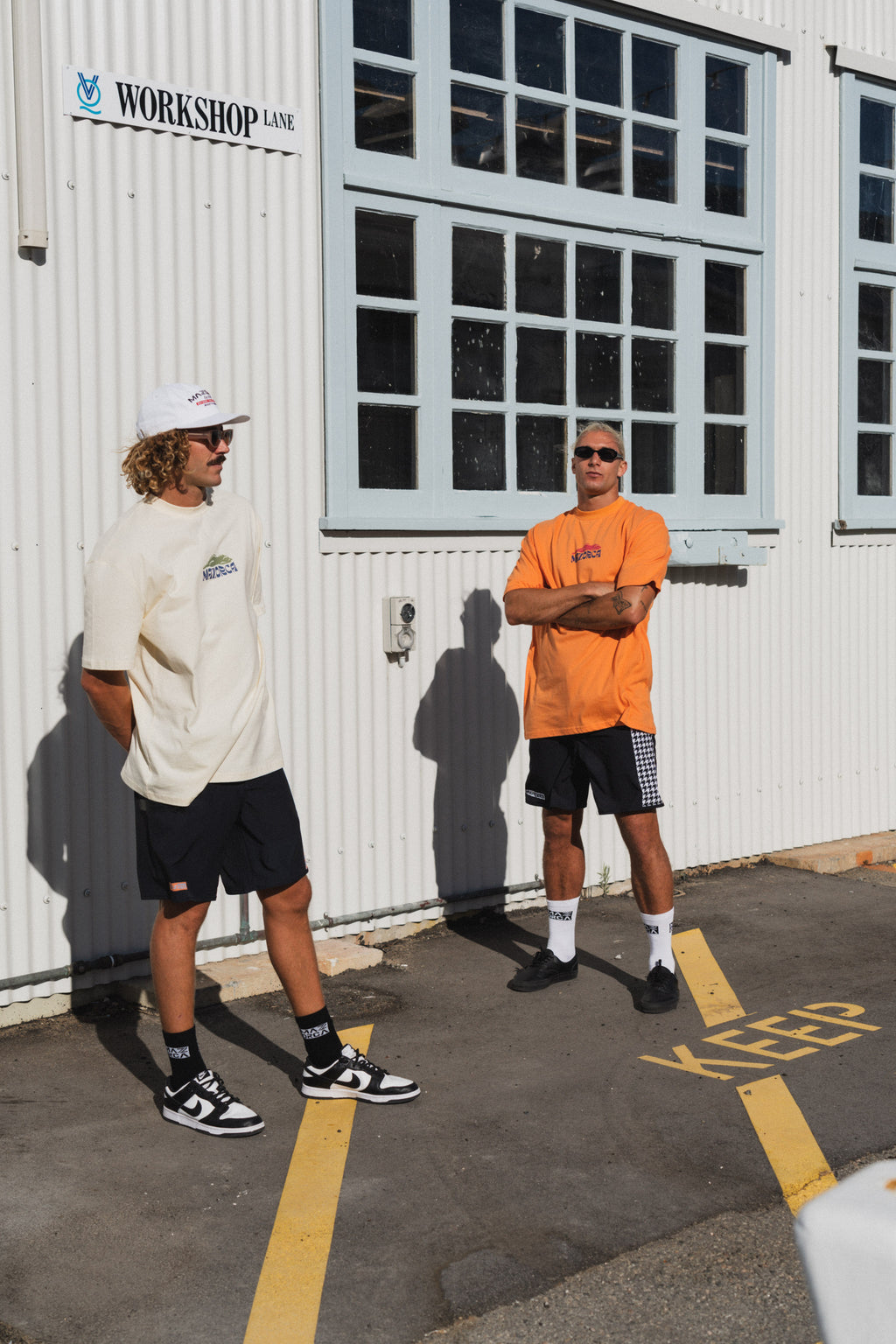 Unisex Peaks n' Poses Tee - Cream