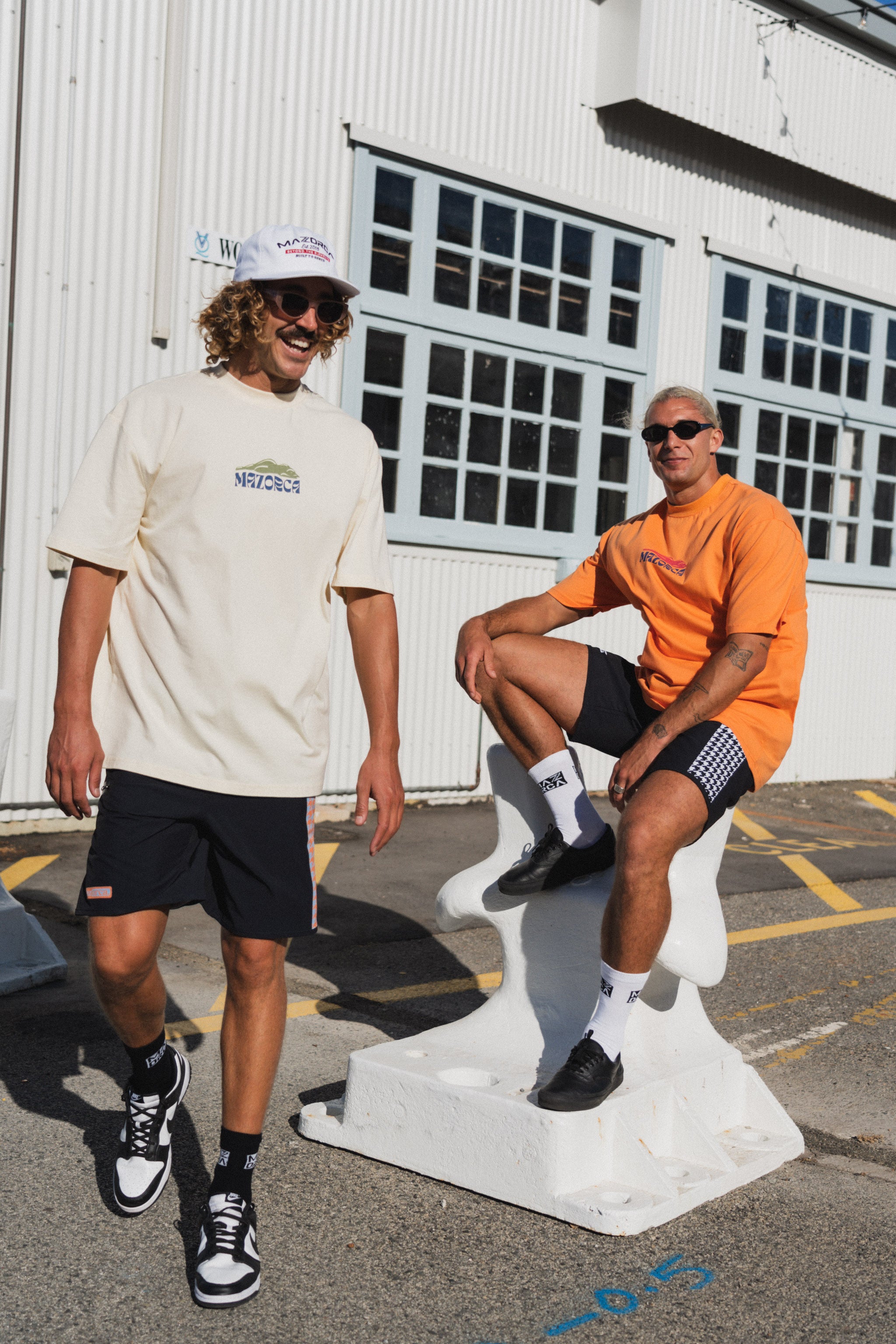 Unisex Peaks n' Poses Tee - Orange