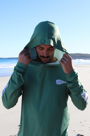 Elements Hooded Jersey - Pine Green