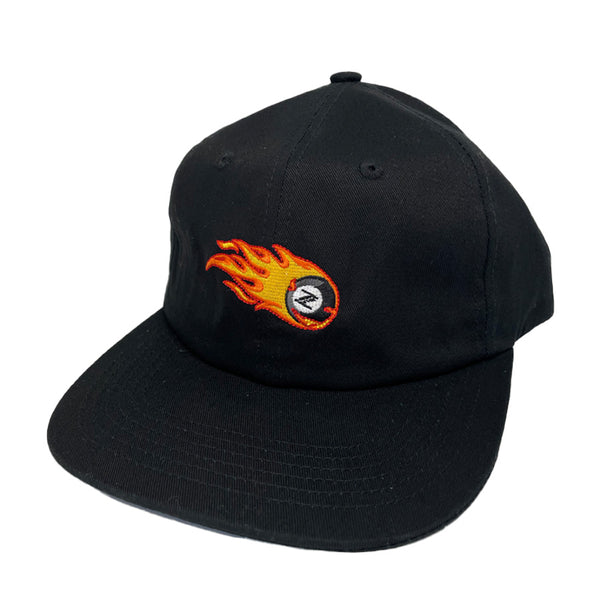 Flaming 8 ball cap
