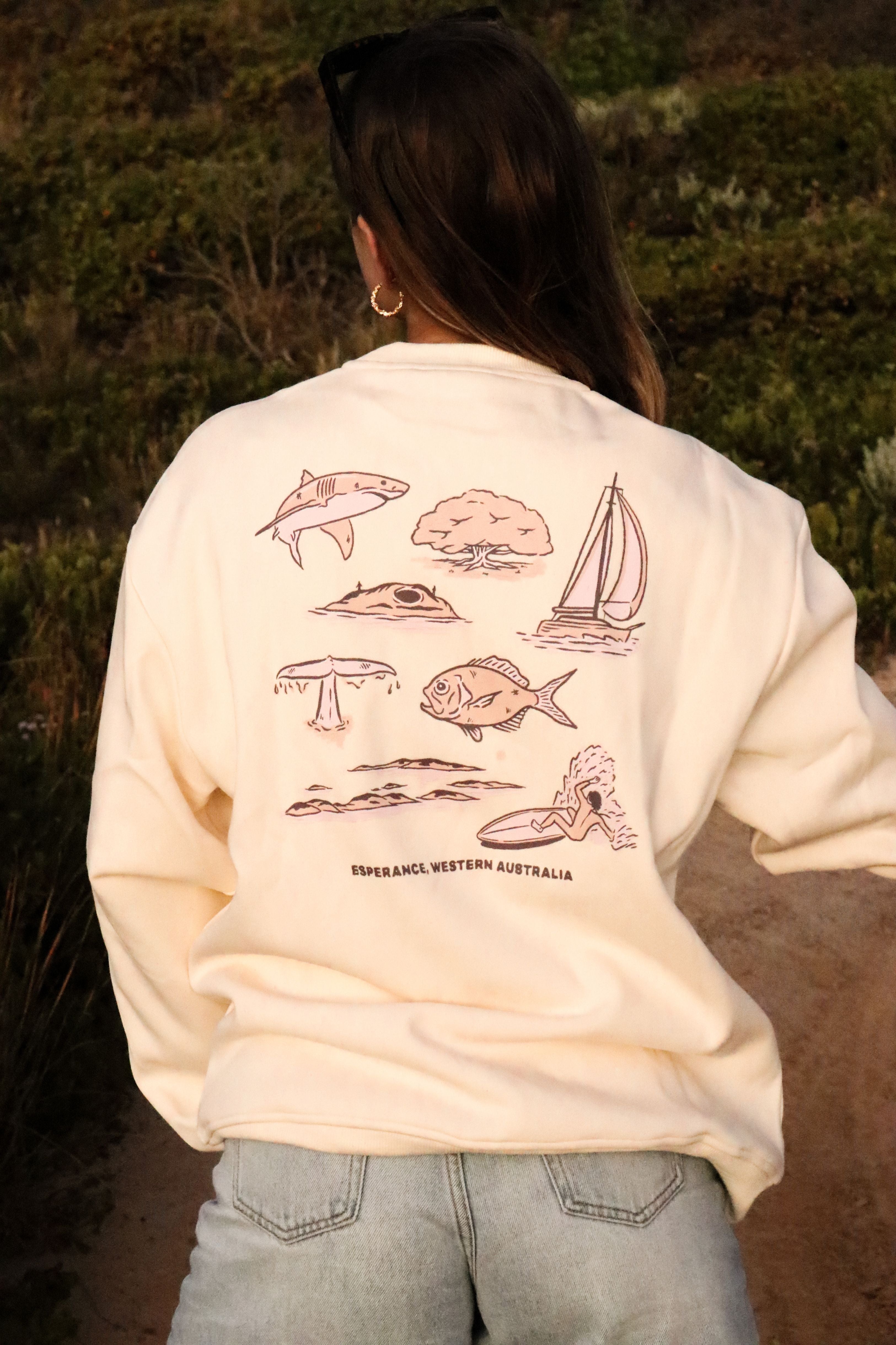 Unisex Esperance Crew - Cream